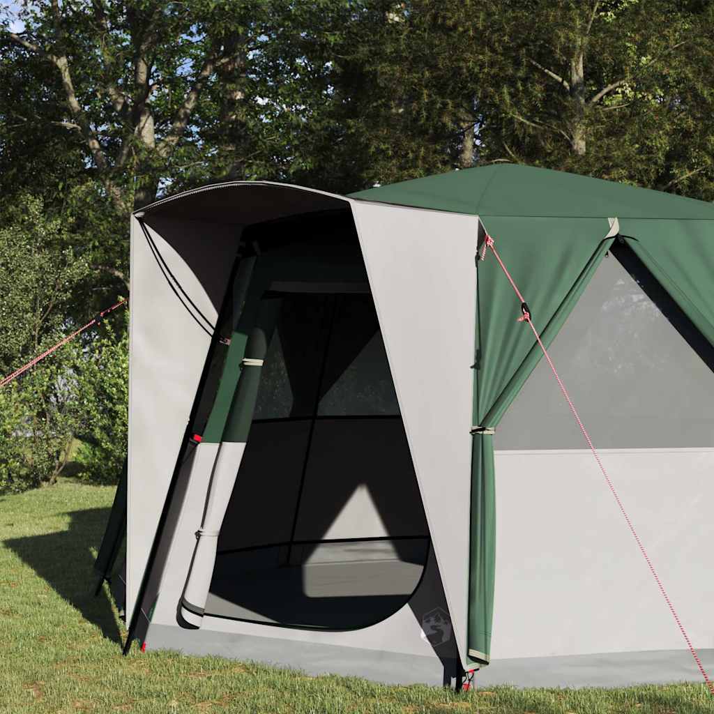 vidaXL Zelt für 6 Personen mit Dach Grün 425 x 396 x 222 cm