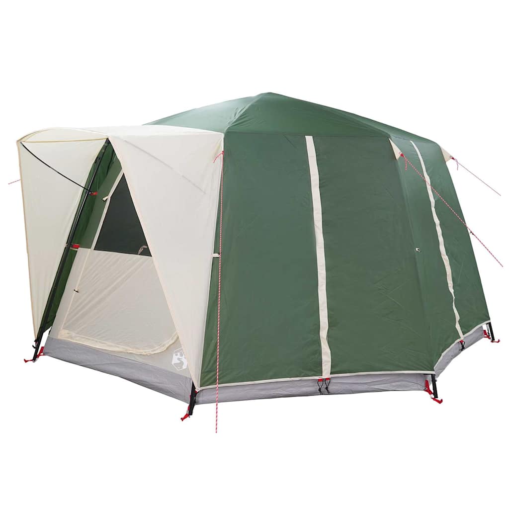 vidaXL Zelt für 6 Personen mit Dach Grün 425 x 396 x 222 cm