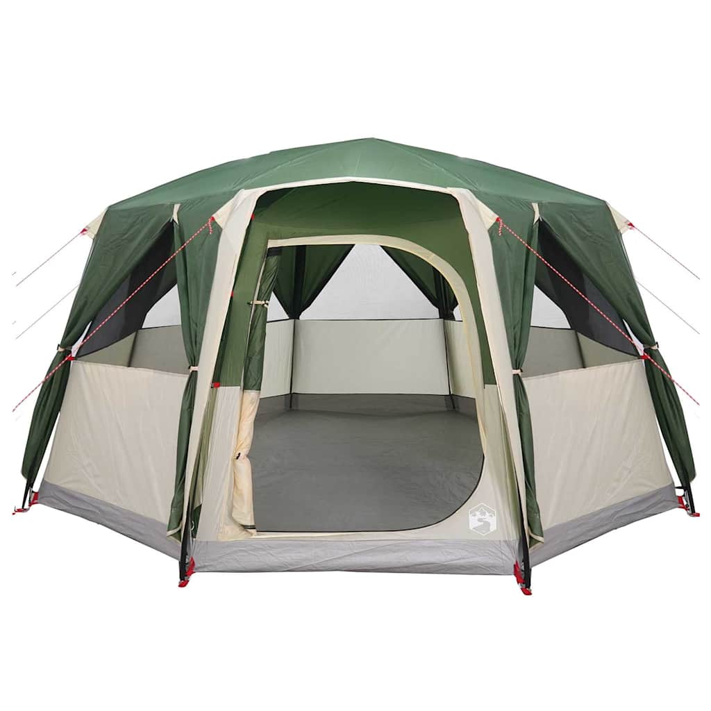 vidaXL Zelt für 6 Personen mit Dach Grün 425 x 396 x 222 cm