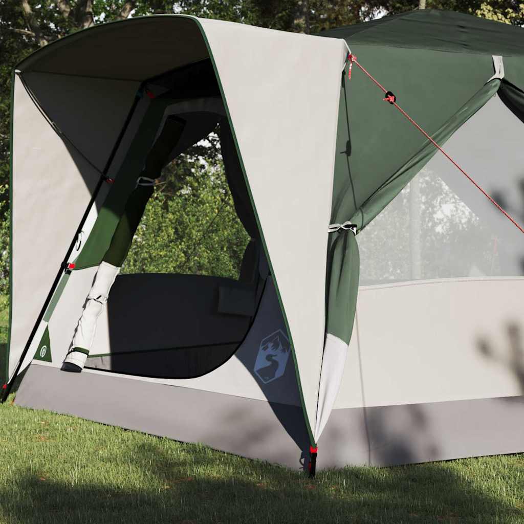 vidaXL Kabinenzelt für 7 Personen mit Dach Grün 400 x 350 x 212 cm