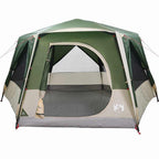 vidaXL Kabinenzelt für 7 Personen mit Dach Grün 400 x 350 x 212 cm