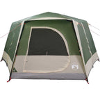 vidaXL Kabinenzelt für 7 Personen mit Dach Grün 400 x 350 x 212 cm