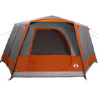 vidaXL Kabinenzelt für 7 Personen Grau und Orange 400 x 350 x 212 cm