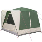 vidaXL Kabinenzelt für 5 Personen Grün und Weiß 333 x 317 x 194 cm