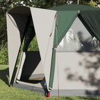 vidaXL Cabin Zelt 3-Personen mit Dach Grün und Weiß 320 x 320 x 203 cm