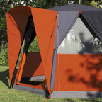 vidaXL Cabin Zelt 3-Personen Grau und Orange 320 x 320 x 203 cm