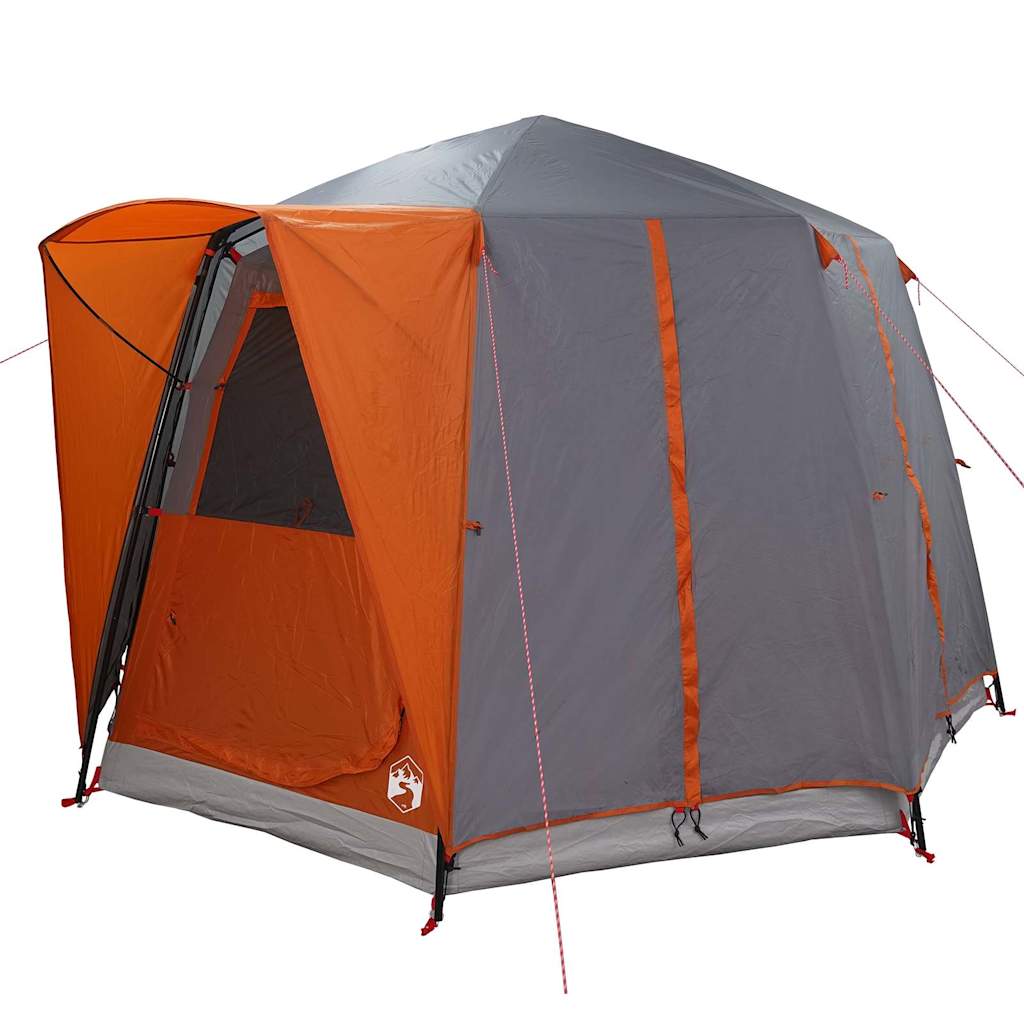 vidaXL Cabin Zelt 3-Personen Grau und Orange 320 x 320 x 203 cm