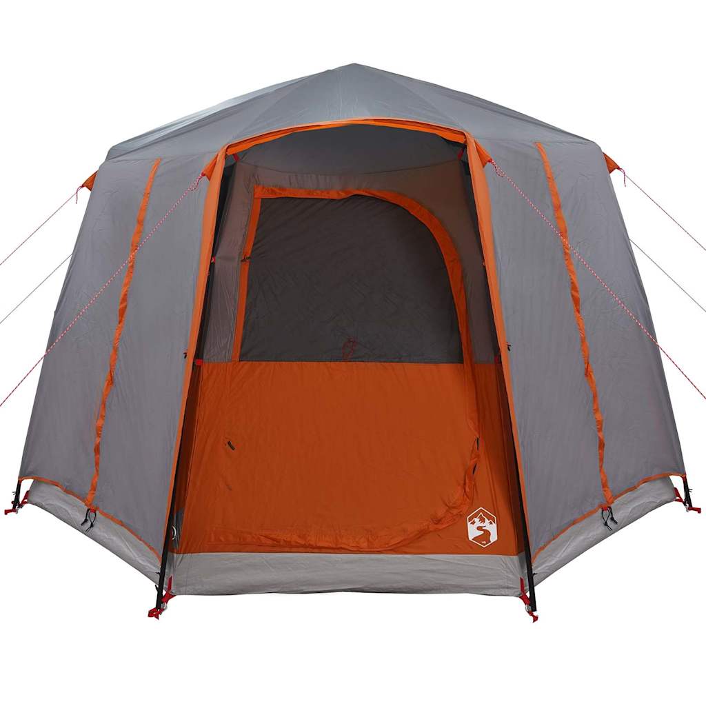 vidaXL Cabin Zelt 3-Personen Grau und Orange 320 x 320 x 203 cm