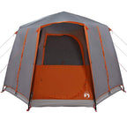 vidaXL Cabin Zelt 3-Personen Grau und Orange 320 x 320 x 203 cm