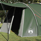 vidaXL Tunnelzelt 4-Personen mit Dach Grün und Weiß 740 x 370 x 220 cm