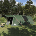 vidaXL Tunnelzelt 4-Personen mit Dach Grün und Weiß 740 x 370 x 220 cm