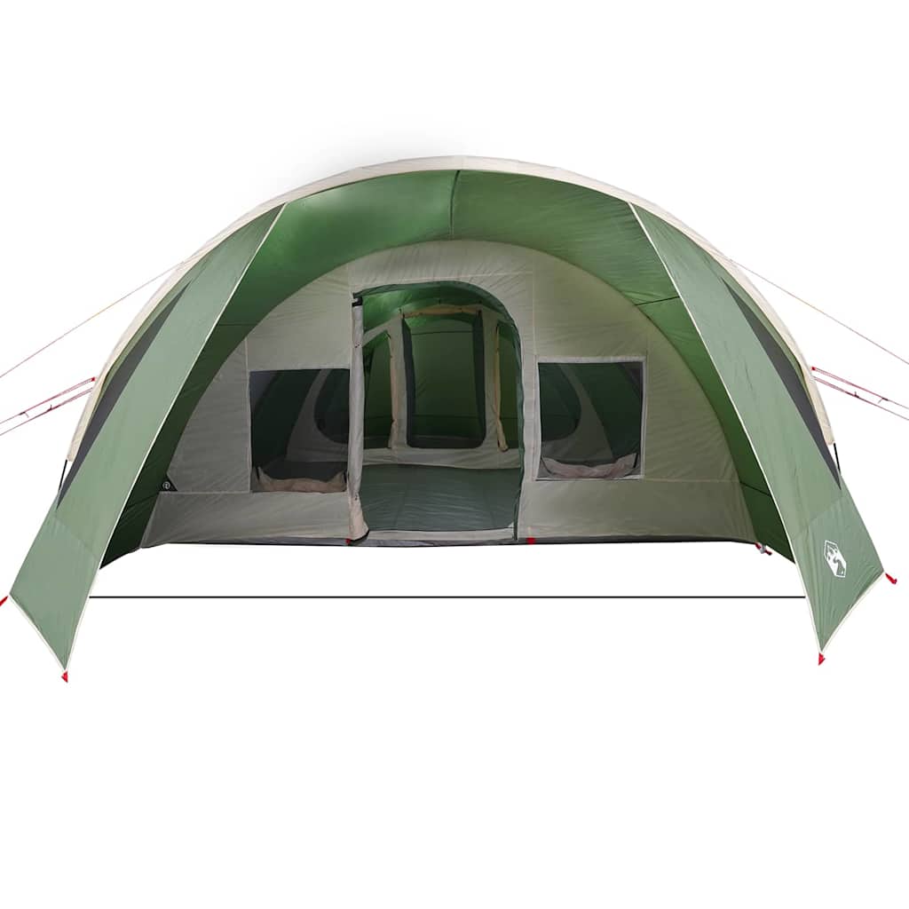 vidaXL Tunnelzelt für 6 Personen Grün und Weiß 890 x 470 x 220 cm