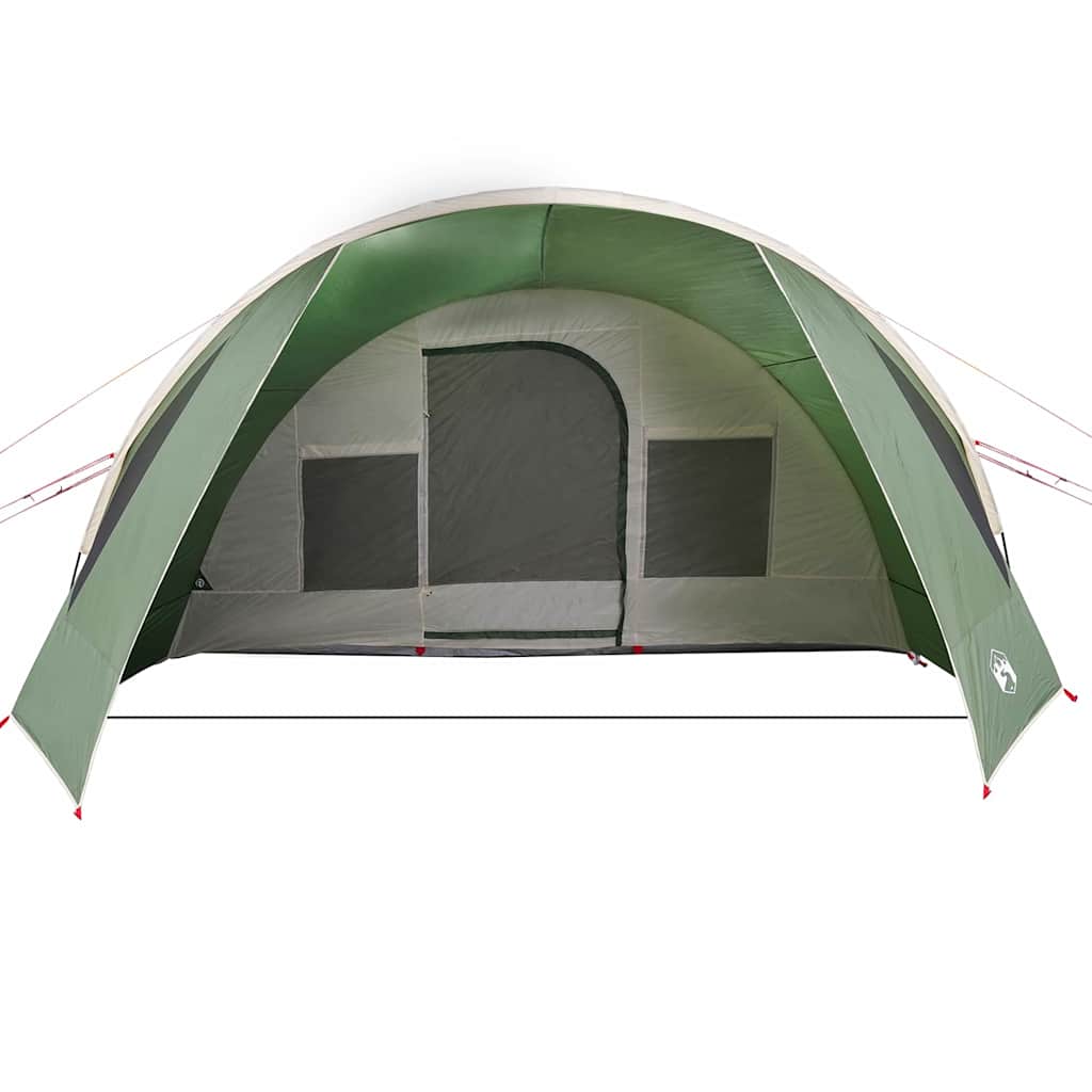 vidaXL Tunnelzelt für 6 Personen Grün und Weiß 890 x 470 x 220 cm