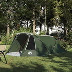 vidaXL Tunnelzelt für 3 Personen Grün und Weiß 328 x 228 x 115 cm