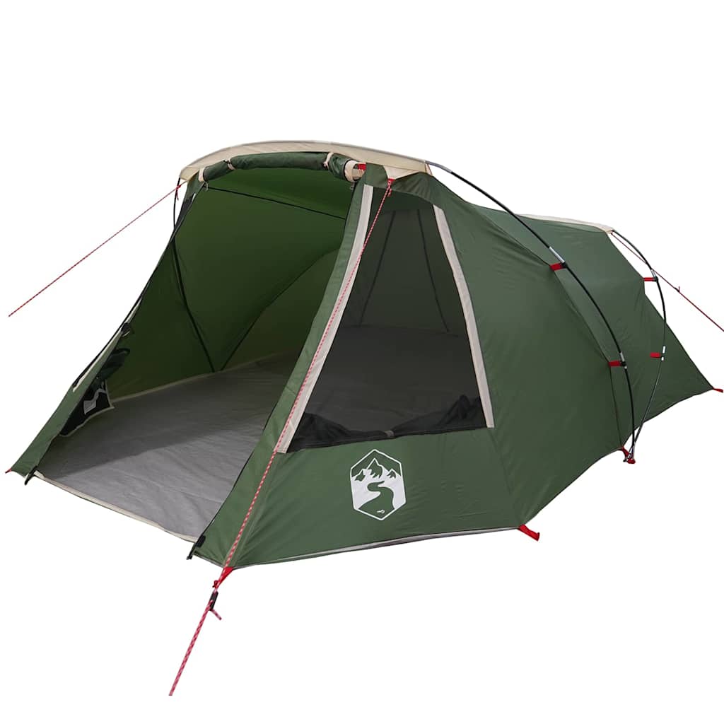 vidaXL Tunnelzelt für 3 Personen Grün und Weiß 328 x 228 x 115 cm