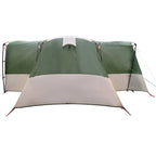 vidaXL Familienzelt für 12 Personen Grün und Weiß 760 x 645 x 230 cm