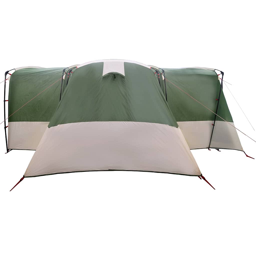 vidaXL Familienzelt für 12 Personen Grün und Weiß 760 x 645 x 230 cm