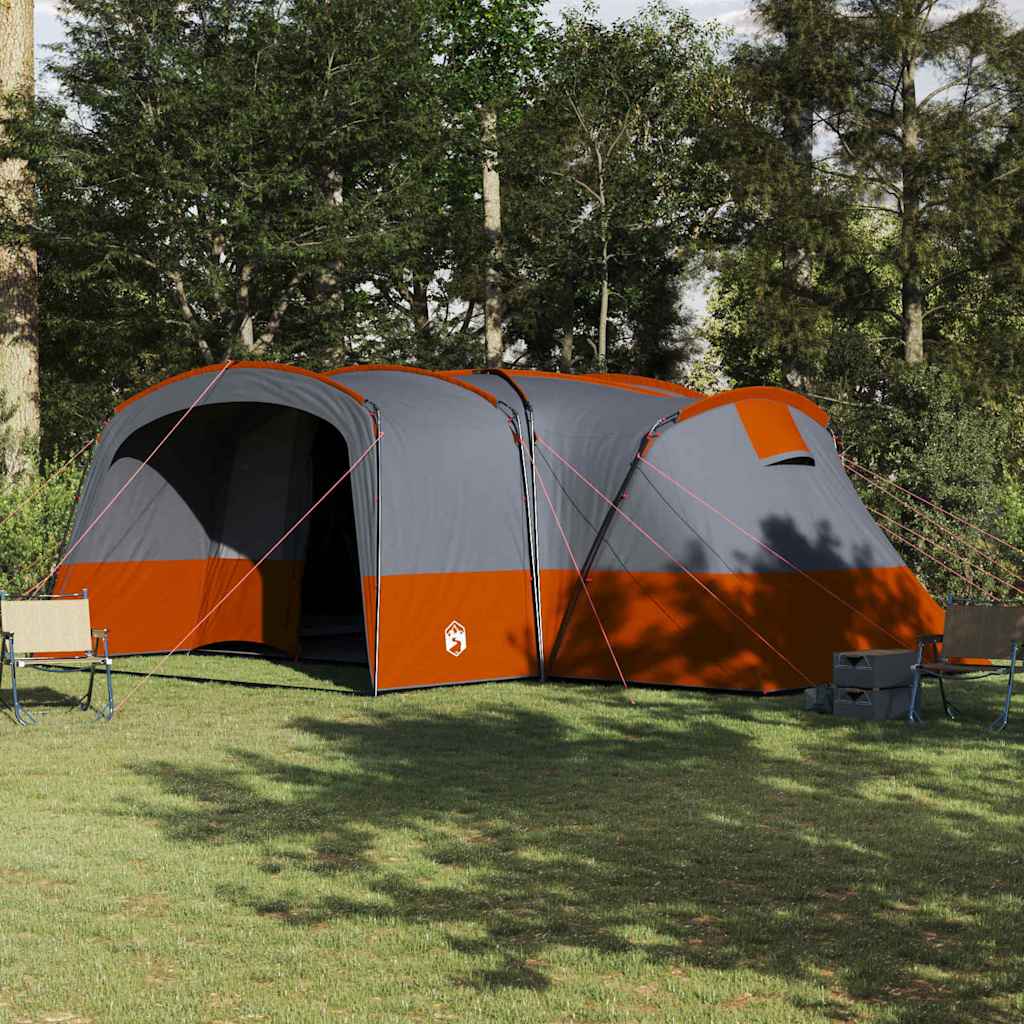 vidaXL Familienzelt für 12 Personen Grün und Weiß 760 x 645 x 230 cm