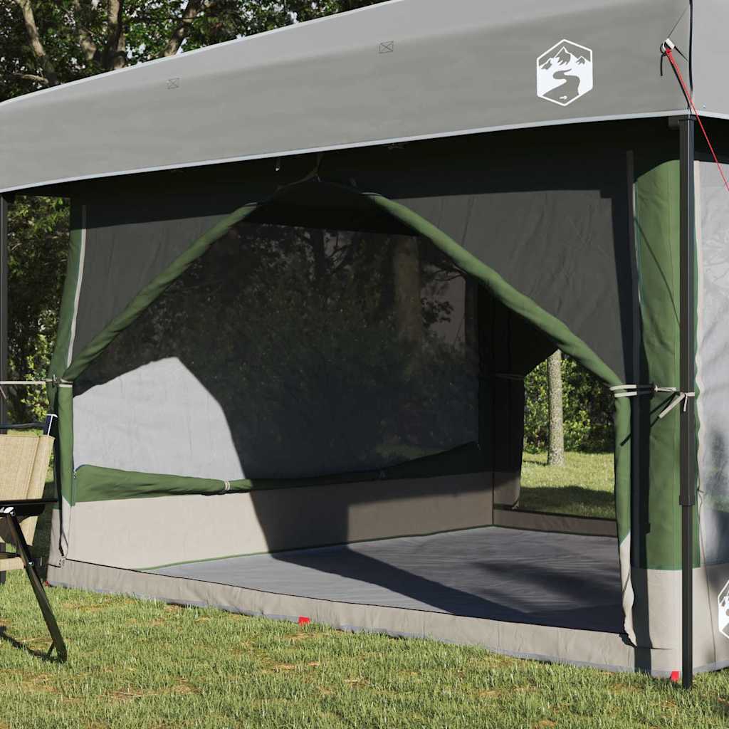 vidaXL Innertelt 7-Personen mit Dach Grün und Grau 300 x 300 x 250 cm