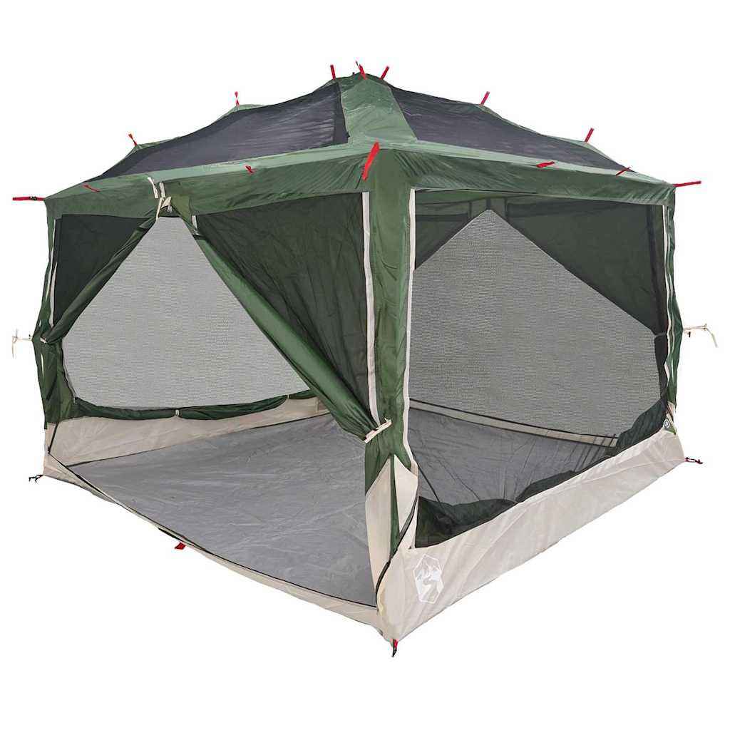 vidaXL Innertelt 7-Personen mit Dach Grün und Grau 300 x 300 x 250 cm