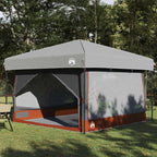vidaXL Innertelt 7-Personen Grau und Orange 300 x 300 x 250 cm