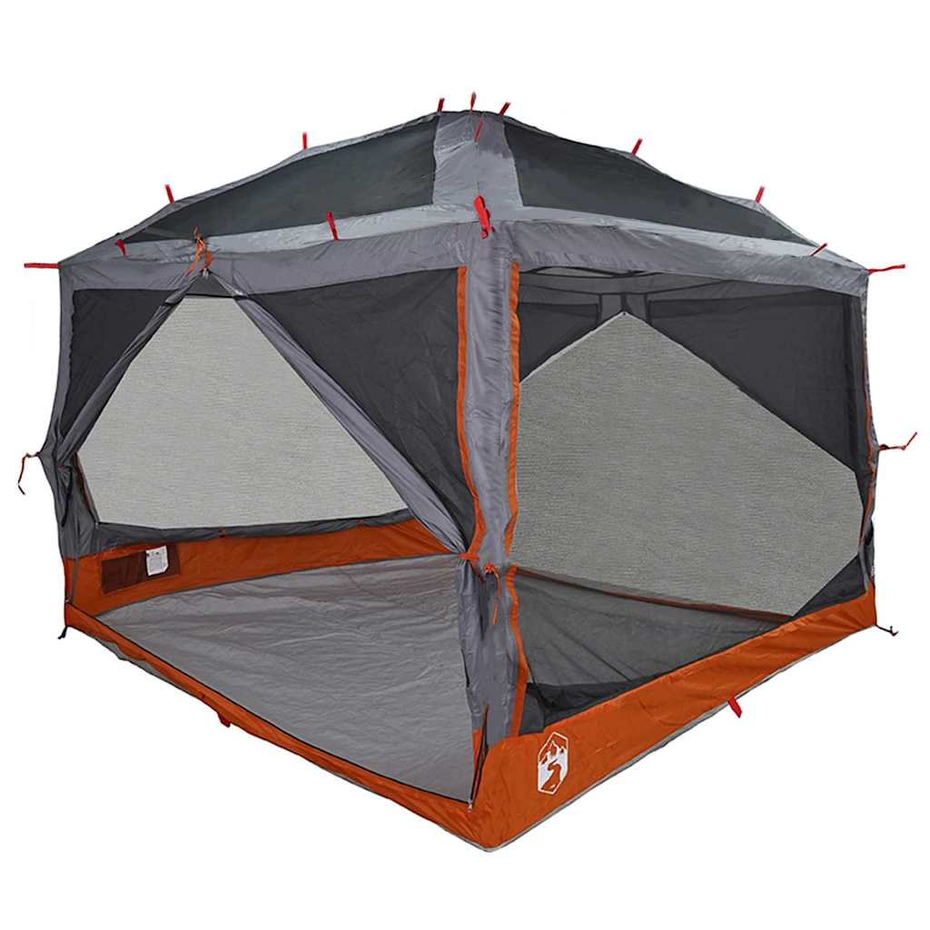vidaXL Innertelt 7-Personen Grau und Orange 300 x 300 x 250 cm