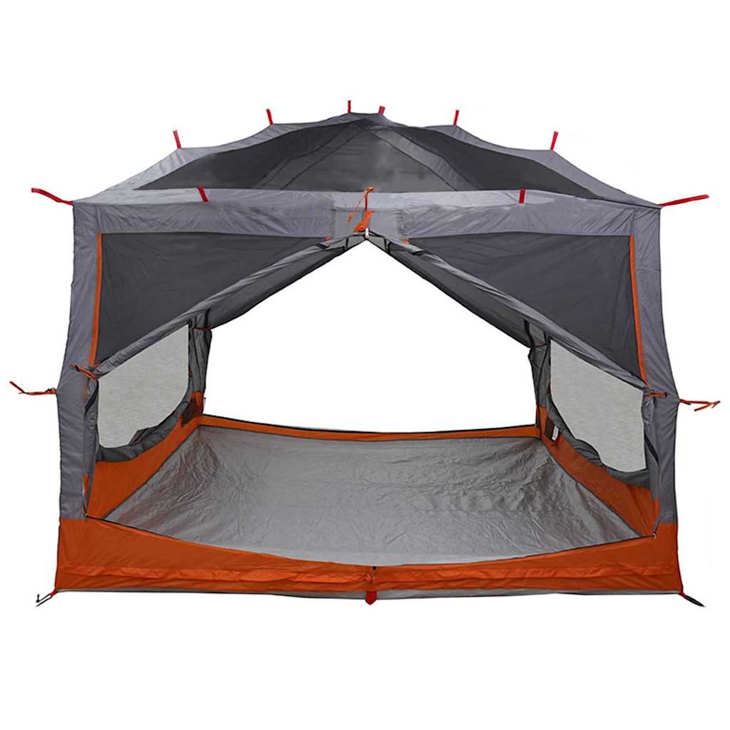 vidaXL Innertelt 7-Personen Grau und Orange 300 x 300 x 250 cm