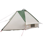vidaXL Teepee Zelt für 6 Personen Grün und Weiß 431 x 366 x 185 cm