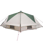 vidaXL Teepee Zelt für 6 Personen Grün und Weiß 431 x 366 x 185 cm