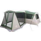 vidaXL Familienzelt für 20 Personen Grün und Weiß 745 x 700 x 217 cm
