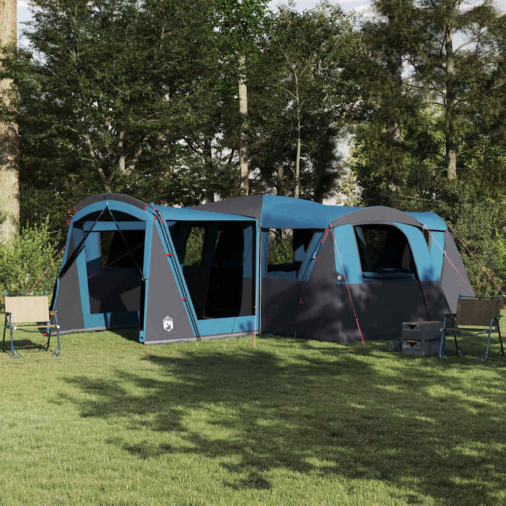 vidaXL Familienzelt für 20 Personen Grün und Weiß 745 x 700 x 217 cm