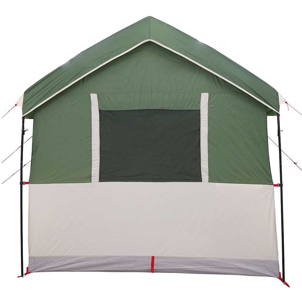 vidaXL Familienzelt für 4 Personen Grün und Weiß 324 x 255 x 230 cm