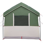 vidaXL Familienzelt für 4 Personen Grün und Weiß 324 x 255 x 230 cm