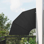 vidaXL Balkon Sichtschutz 115 x 115 cm Polyester Anthrazit