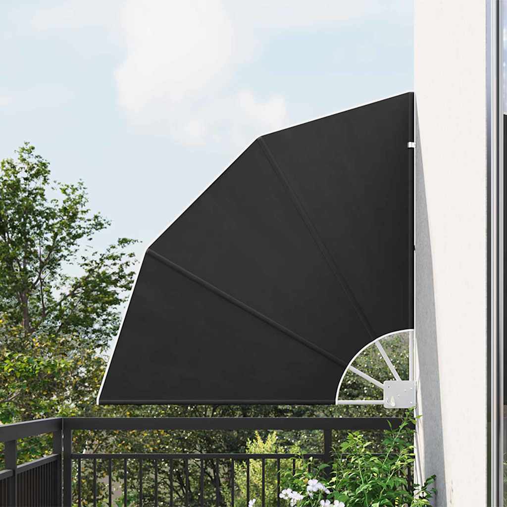 vidaXL Balkon Sichtschutz 115 x 115 cm Polyester Anthrazit