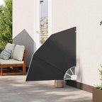 vidaXL Balkon Sichtschutz 115 x 115 cm Polyester Anthrazit