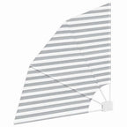 vidaXL Balkon Sichtschutz 115 x 115 cm Polyester Anthrazit und Weiß