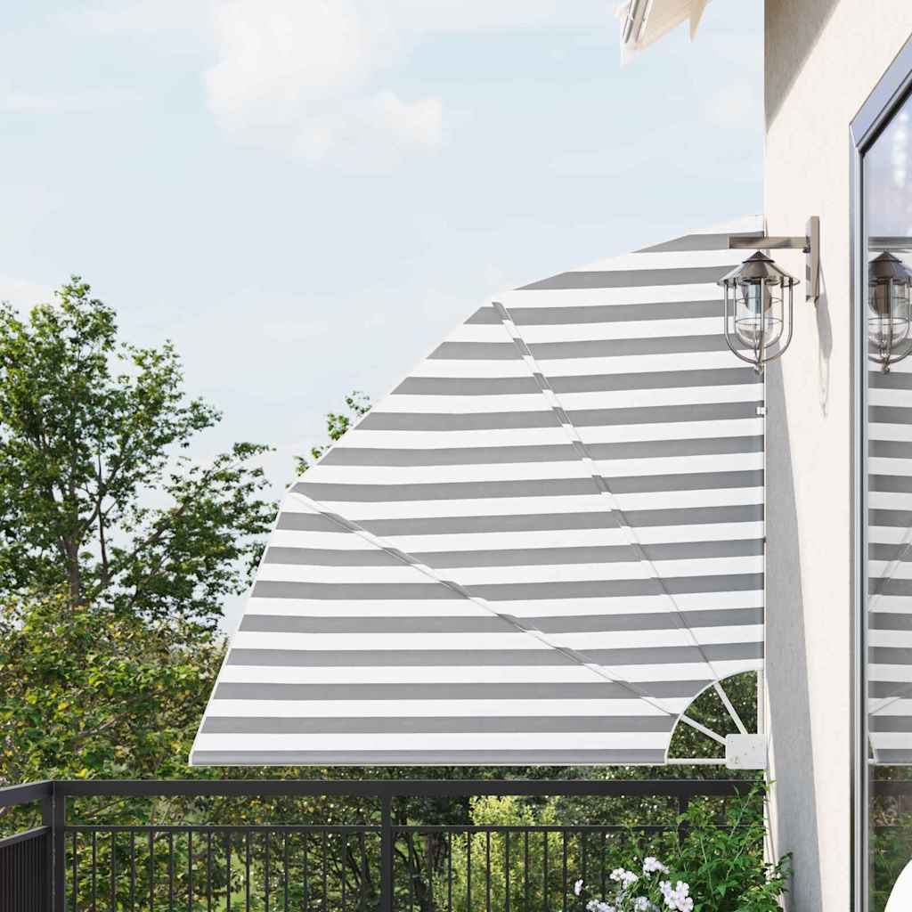 vidaXL Balkon Sichtschutz 115 x 115 cm Polyester Anthrazit und Weiß