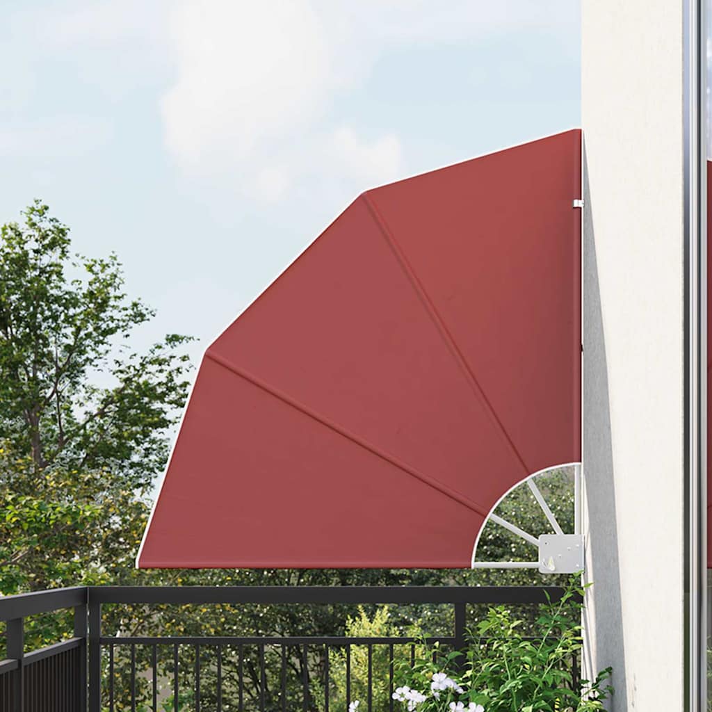 vidaXL Balkon Sichtschutz 115 x 115 cm Polyester Terrakotta