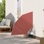 vidaXL Balkon Sichtschutz 115 x 115 cm Polyester Terrakotta