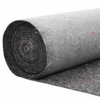 vidaXL Teichvlies Grau 1 x 10 m Polyester und Baumwolle