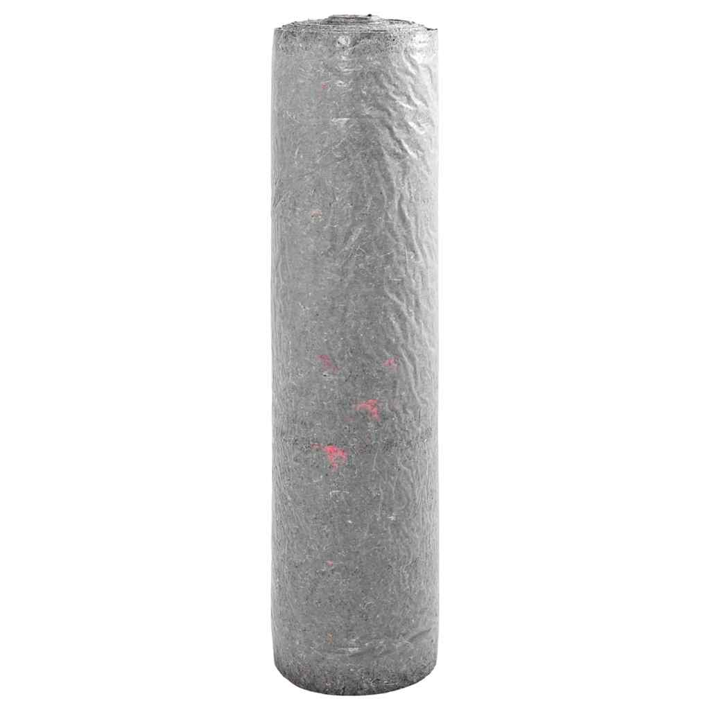 vidaXL Teichvlies Grau 1 x 10 m Polyester und Baumwolle