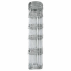vidaXL Wildzaun Feuerverzinkt 1000 x 80 x 0,18 cm Eisen