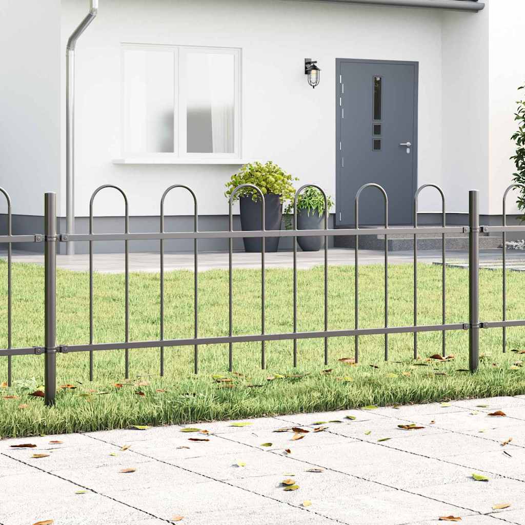 vidaXL Gartenzaun BOXTEL Grau