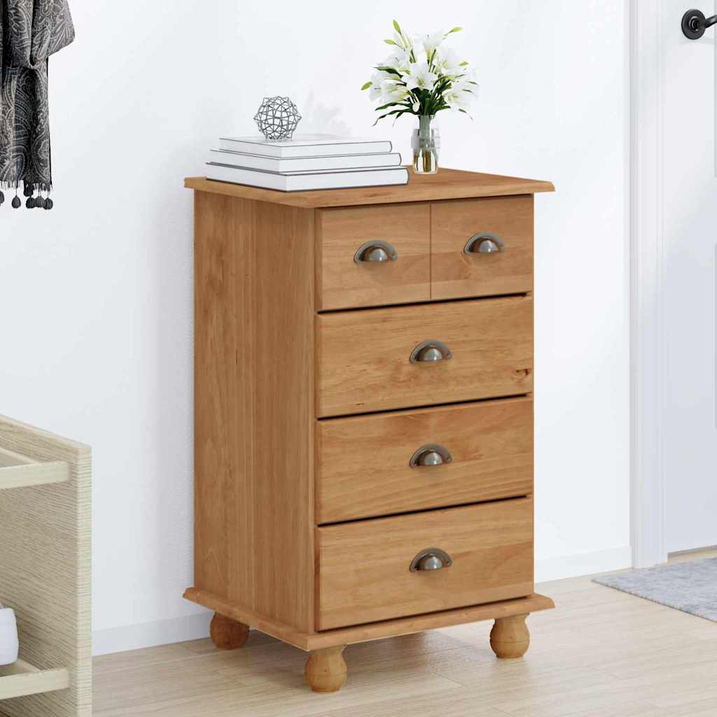 vidaXL Schubladenkommode mit Schubladen ASKIM Braun 45,8 x 40 x 79 cm