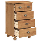 vidaXL Schubladenkommode mit Schubladen ASKIM Braun 45,8 x 40 x 79 cm