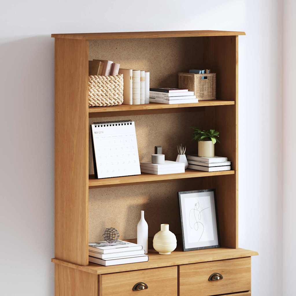 vidaXL Hutch ASKIM 91 x 30 x 104 cm Massives Kiefernholz