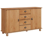 vidaXL Sideboard ASKIM 133,5 x 40 x 79 cm Massivholz Kiefer