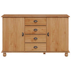 vidaXL Sideboard ASKIM 133,5 x 40 x 79 cm Massivholz Kiefer