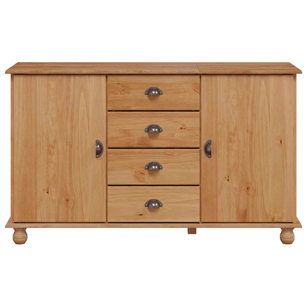 vidaXL Sideboard ASKIM 133,5 x 40 x 79 cm Massivholz Kiefer